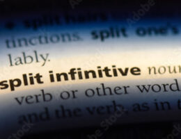 split infinitive