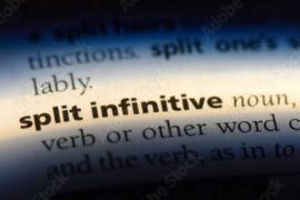 split infinitive